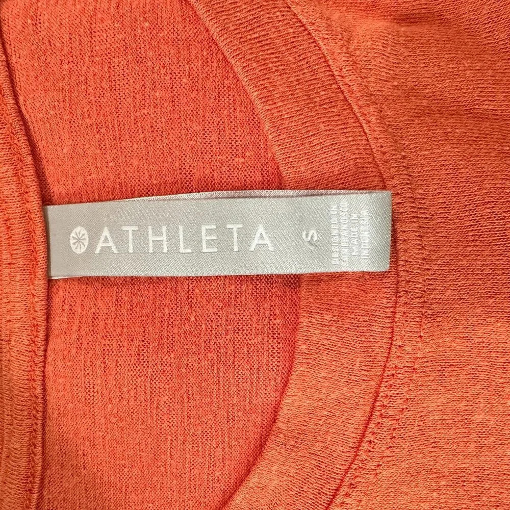 ATHLETA Vibrant Orange Side Vent Tank Top - small - Picture 8 of 9
